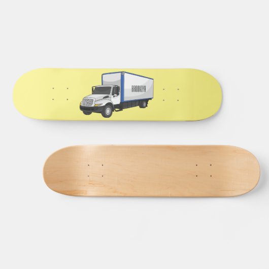 Tekstvak cartoon persoonlijk skateboard (Horizontaal)