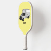 Tekstvak cartoon pickleball paddle (Links)