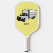 Tekstvak cartoon pickleball paddle (Achterkant)