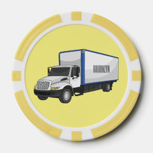 Tekstvak cartoon poker chips (Voorkant)