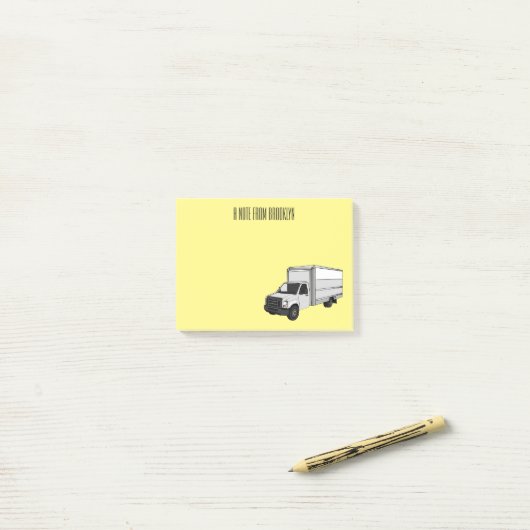 Tekstvak cartoon post-it® notes (Op bureau)