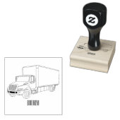 Tekstvak cartoon rubberstempel (Gestempeld)