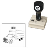 Tekstvak cartoon rubberstempel (Gestempeld)