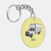 Tekstvak cartoon sleutelhanger (Voorkant Links)