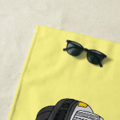 Tekstvak cartoon strandlaken (In situ)