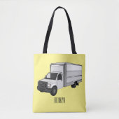 Tekstvak cartoon tote bag (Voorkant)