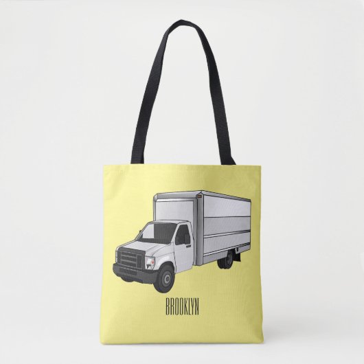 Tekstvak cartoon tote bag (Voorkant)