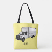 Tekstvak cartoon tote bag (Achterkant)