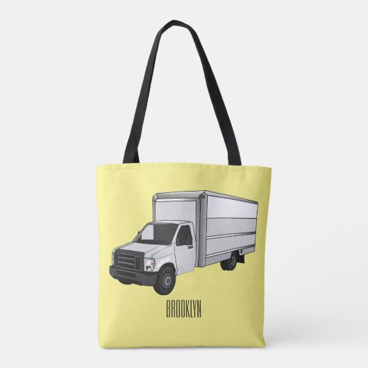 Tekstvak cartoon tote bag (Achterkant)