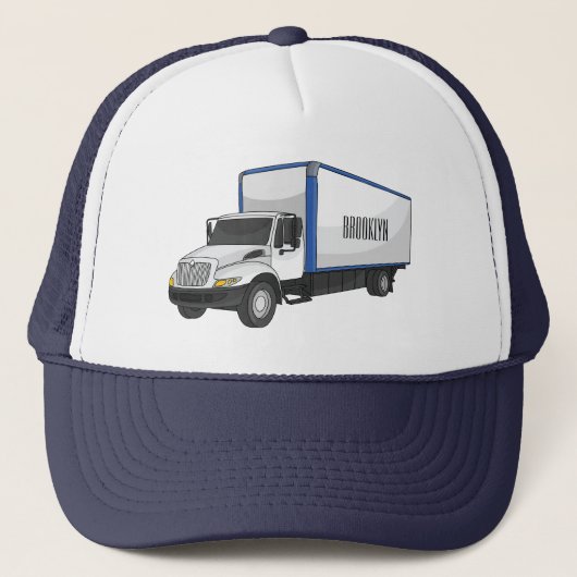 Tekstvak cartoon trucker pet (Voorkant)