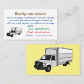 Tekstvak cartoon visitekaartje (Voorkant / Achterkant)