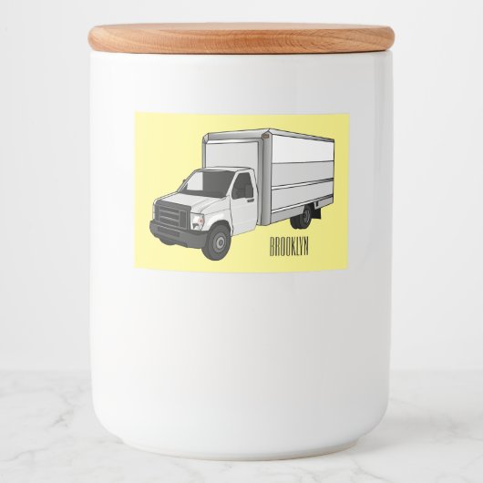 Tekstvak cartoon voedselcontainer etiket (Voorkant)