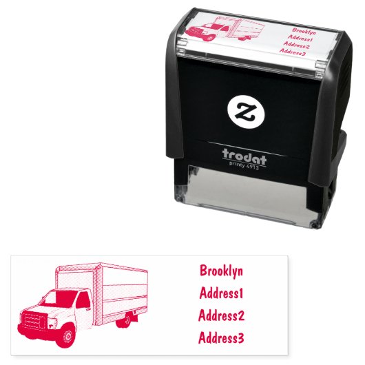 Tekstvak cartoon zelfinktende stempel (In situ)