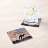 Tekstvlag Kangaroo Australia Day bewerken Kartonnen Onderzetters (Insitu)