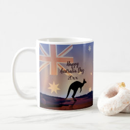 Tekstvlag Kangaroo Australia Day bewerken Koffiemok