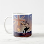 Tekstvlag Kangaroo Australia Day bewerken Koffiemok (Links)