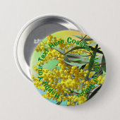Tekstwatel en gum Leaves Aussie badge toevoegen Ronde Button 7,6 Cm (Voorkant /achterkant)