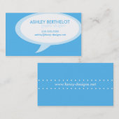 Tekstwolkje Visitekaartje (Voorkant / Achterkant)