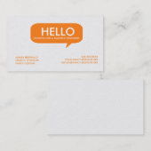 Tekstwolkje Visitekaartje (Voorkant / Achterkant)