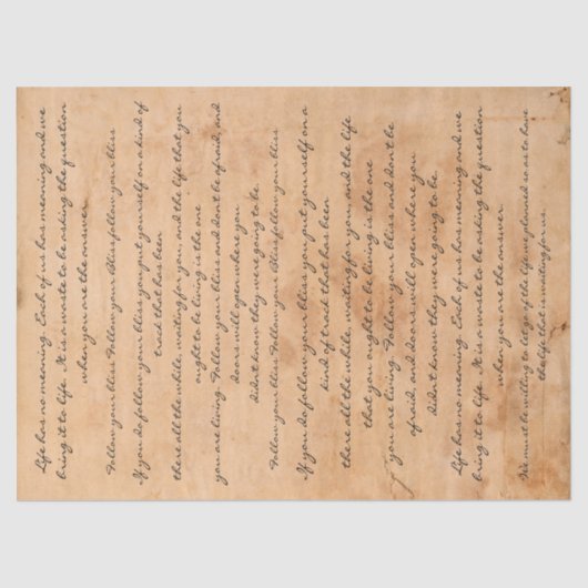  tekstwoorden met gekleurde perkamenttekst tissuepapier (Voorkant)