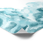 Tel alle golven citeren nautische kinderkamer kuns poster (Hoek)