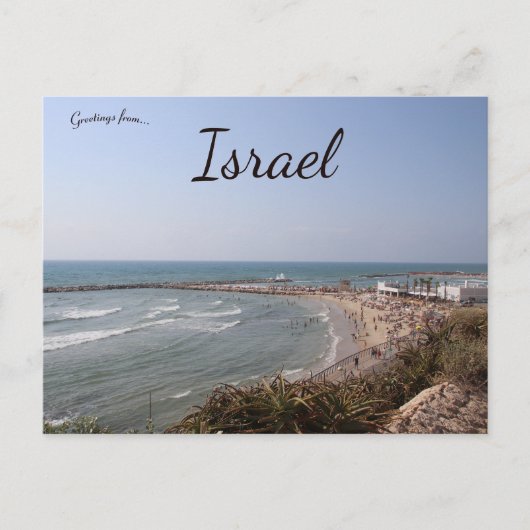 Tel Aviv Beach Israël Briefkaart (Voorkant)