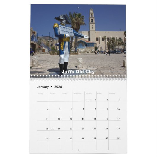 Tel Aviv Calendar Kalender (Jan 2026)