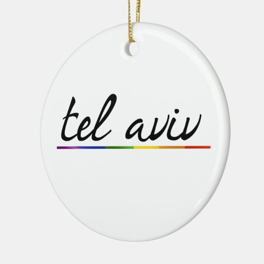 TEL AVIV GAY PRIDE -.png Keramisch Ornament (Links)
