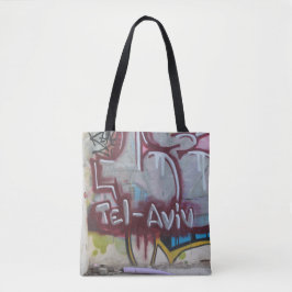 Tel Aviv Graffiti Canvas tas