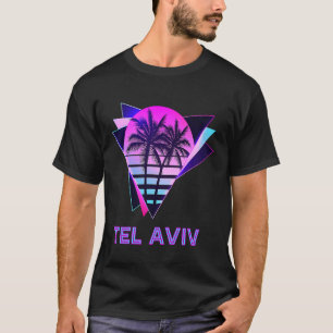 Tel Aviv Israel 80s Vaporware Palm Tree T-shirt