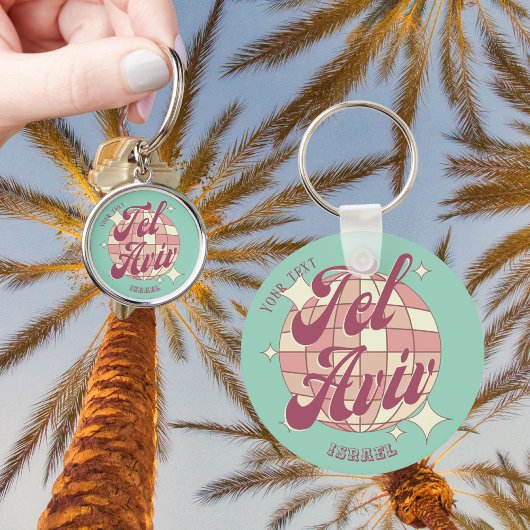 Tel Aviv Israël accessoire cadeau Sleutelhanger