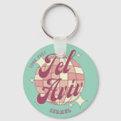 Tel Aviv Israël accessoire cadeau Sleutelhanger (Voorkant)