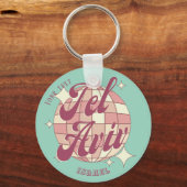 Tel Aviv Israël accessoire cadeau Sleutelhanger (Voorkant)