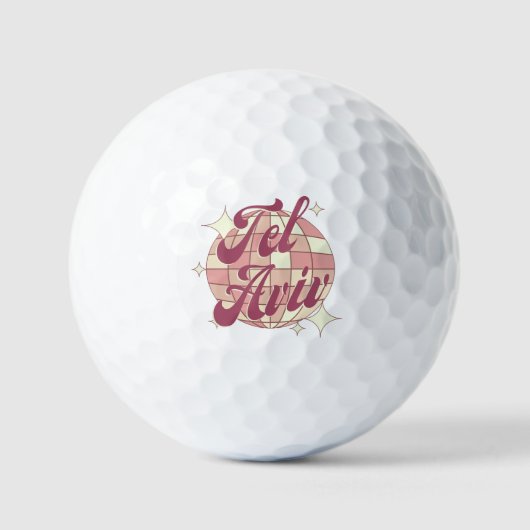 Tel Aviv Israël accessoire golfer Golfballen (Voorkant)