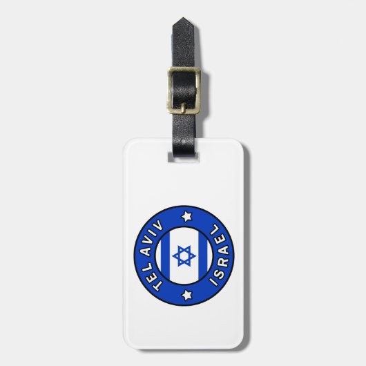 Tel Aviv Israel Bagagelabel (Voorkant verticaal)