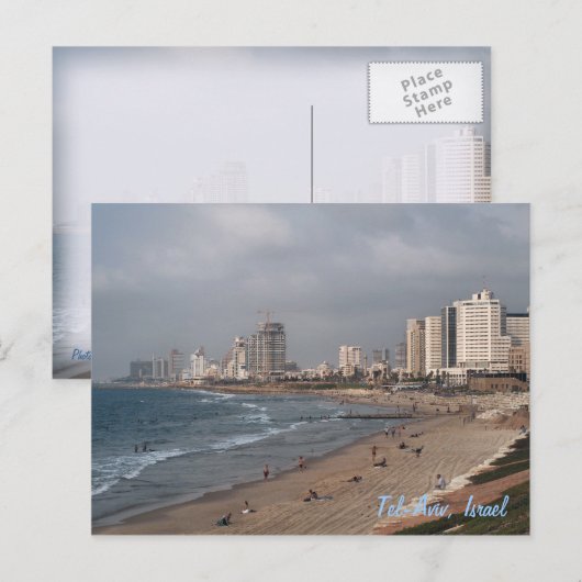 Tel-Aviv, Israël Briefkaart (Voorkant / Achterkant)