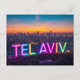 Tel Aviv Israël Briefkaart