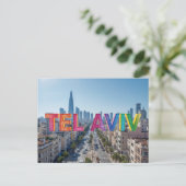 Tel aviv israel briefkaart (Staand voorkant)