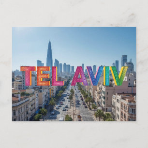 Tel Aviv Israël Briefkaart