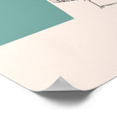 Tel Aviv - Israel Chalk City Map Poster (Hoek)