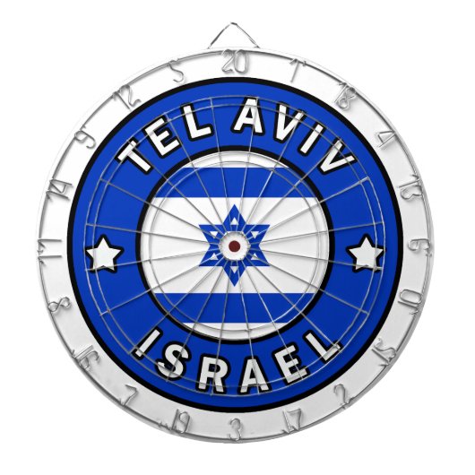 Tel Aviv Israel Dartbord (Voorkant)