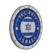 Tel Aviv Israel Dartbord (Voorkant Links)