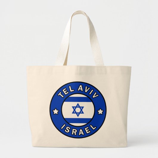 Tel Aviv Israel Grote Tote Bag (Voorkant)