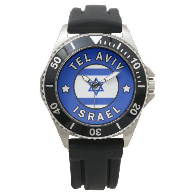 Tel Aviv Israel Horloge (Voorkant)