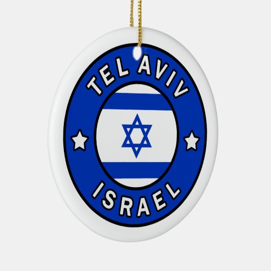 Tel Aviv Israel Keramisch Ornament (Rechts)