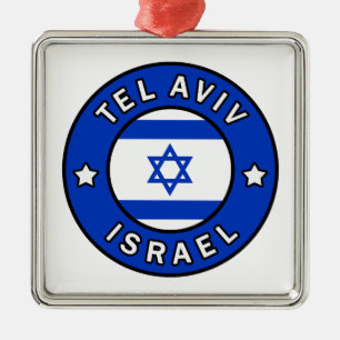 Tel Aviv Israël Metalen Ornament