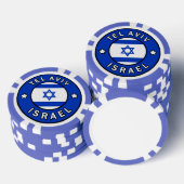 Tel Aviv Israel Poker Chips (Opstapeling)