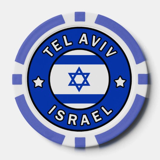 Tel Aviv Israel Poker Chips (Voorkant)