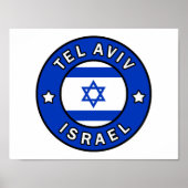 Tel Aviv Israel Poster (Voorkant)