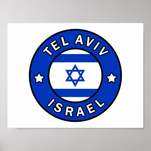 Tel Aviv Israel Poster (Voorkant)